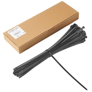 Haus Projekt 400x7.6mm Small Cable Ties, 100pcs Premium Industrial Zip Ties