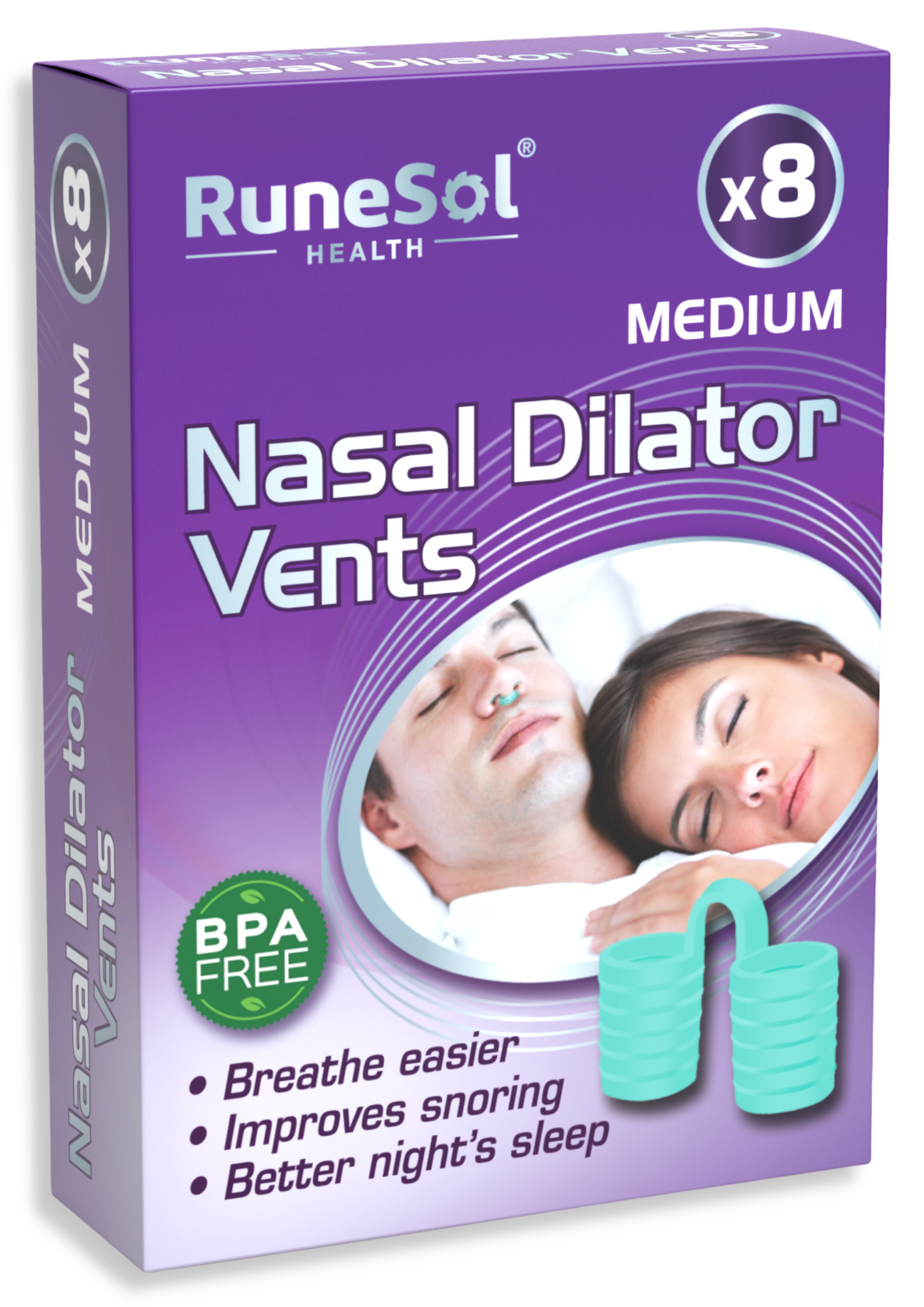 RuneSol x8 Snoring Relief Nasal Dilator
