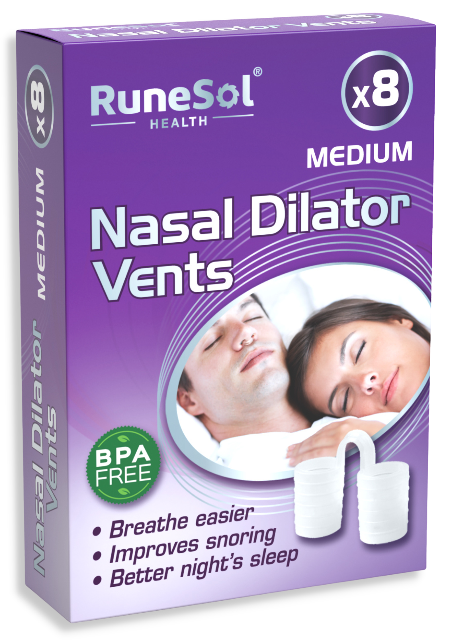 RuneSol x8 Snoring Relief Nasal Dilator