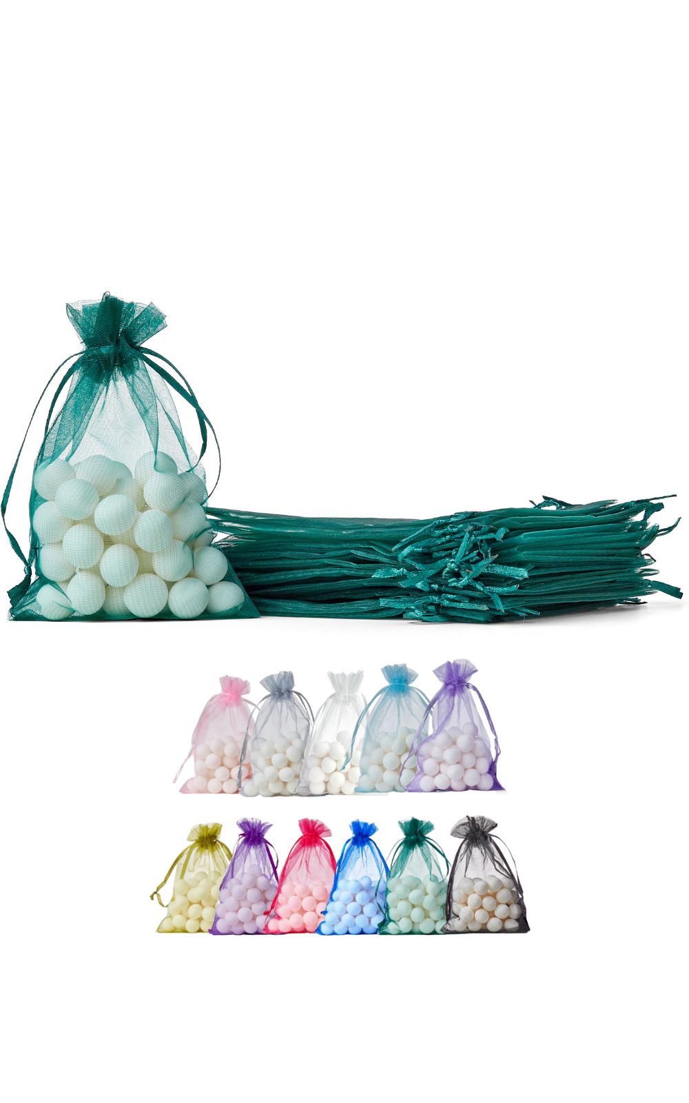 Soul Projekt 25pcs Organza Gift Bags, 10x15cm