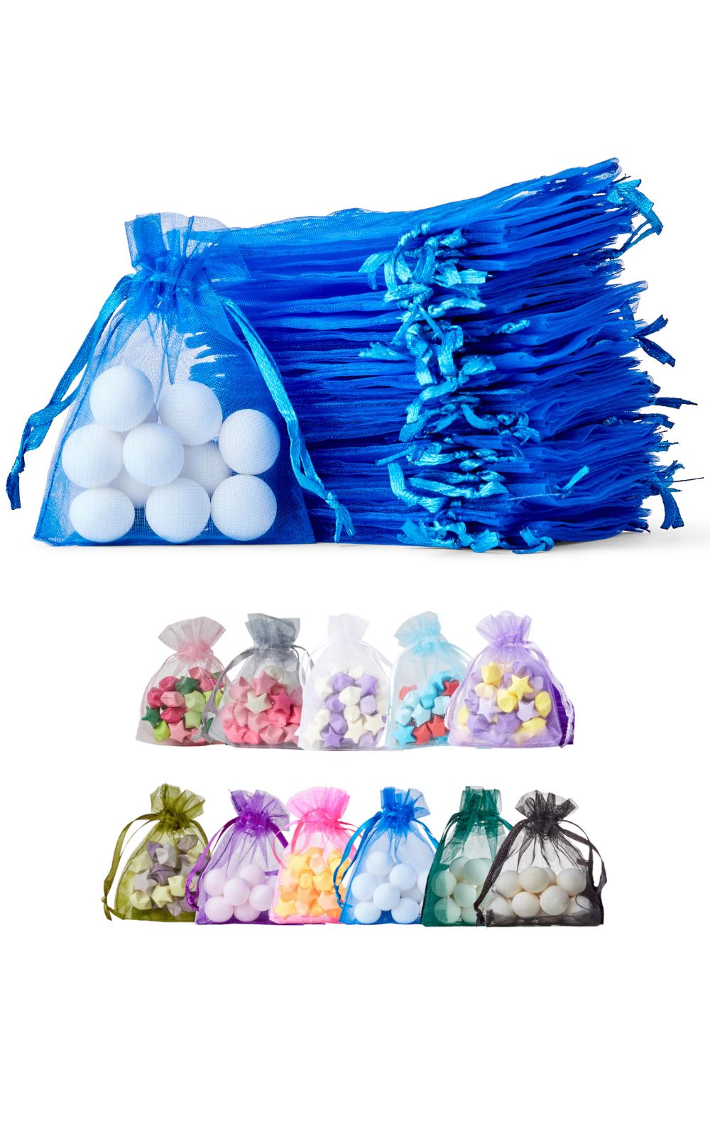 Soul Projekt 100pcs Organza Gift Bags, 7x9cm