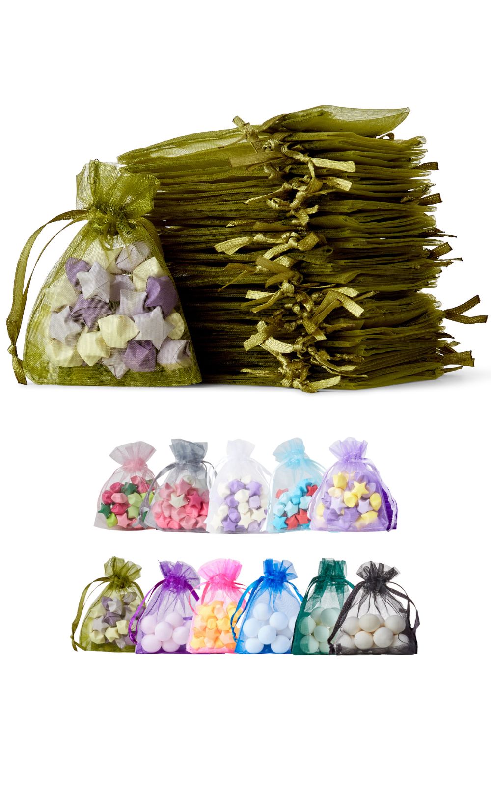 Soul Projekt 100pcs Organza Gift Bags, 7x9cm