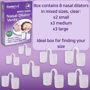 RuneSol x8 Snoring Relief Nasal Dilator