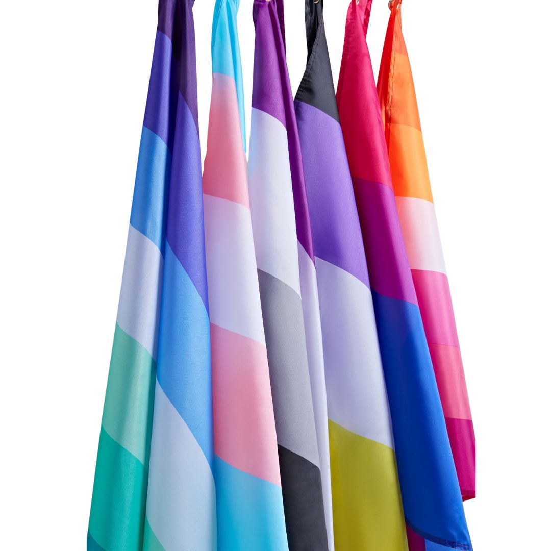 RuneSol Premium Large 5x3ft LGBTQIA+ Pride Flags