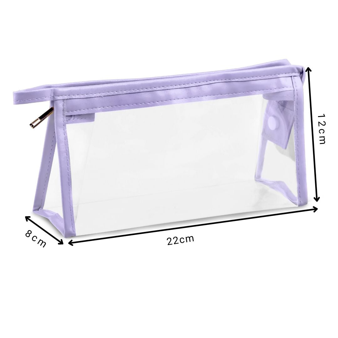 Soul Projekt, Clear Rectangular Pencil Case, Make Up Travel Bag