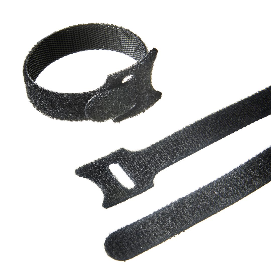 Haus Projekt 100x Black Reusable Adjustable Cable Ties 150x12mm/200x12mm