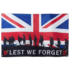 RuneSol Premium Large 5x3ft LEST WE FORGET FLAG