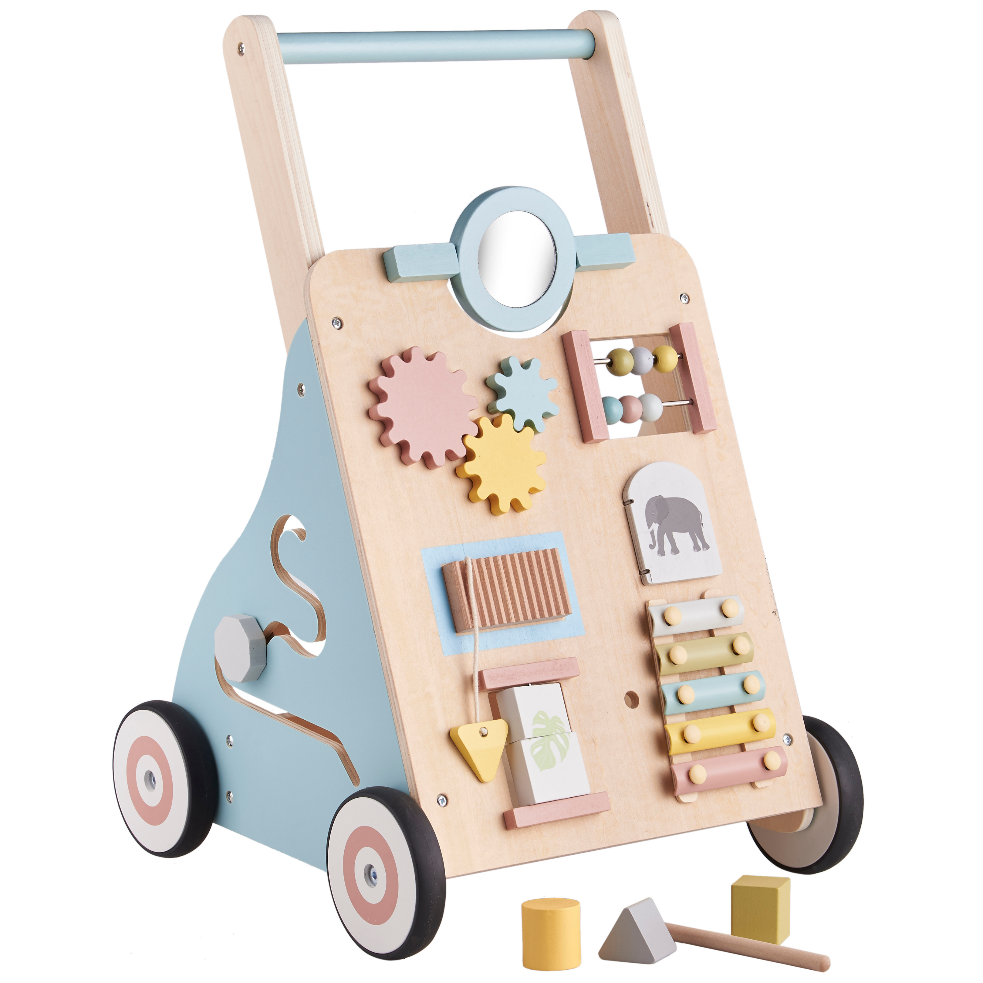 Wooden top activity walker