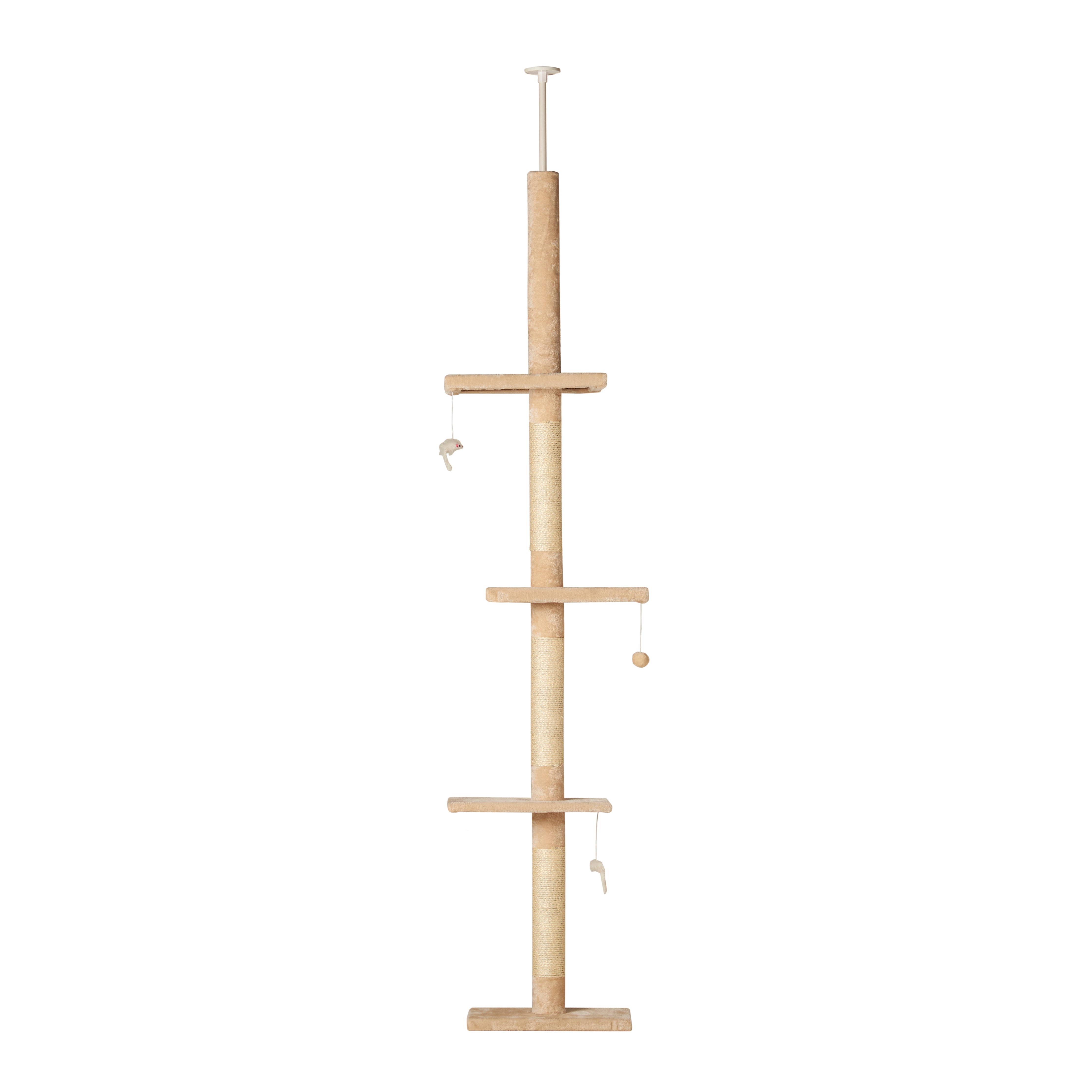 RuneSol Floor to Ceiling Plush Cat Tree 240-288cm