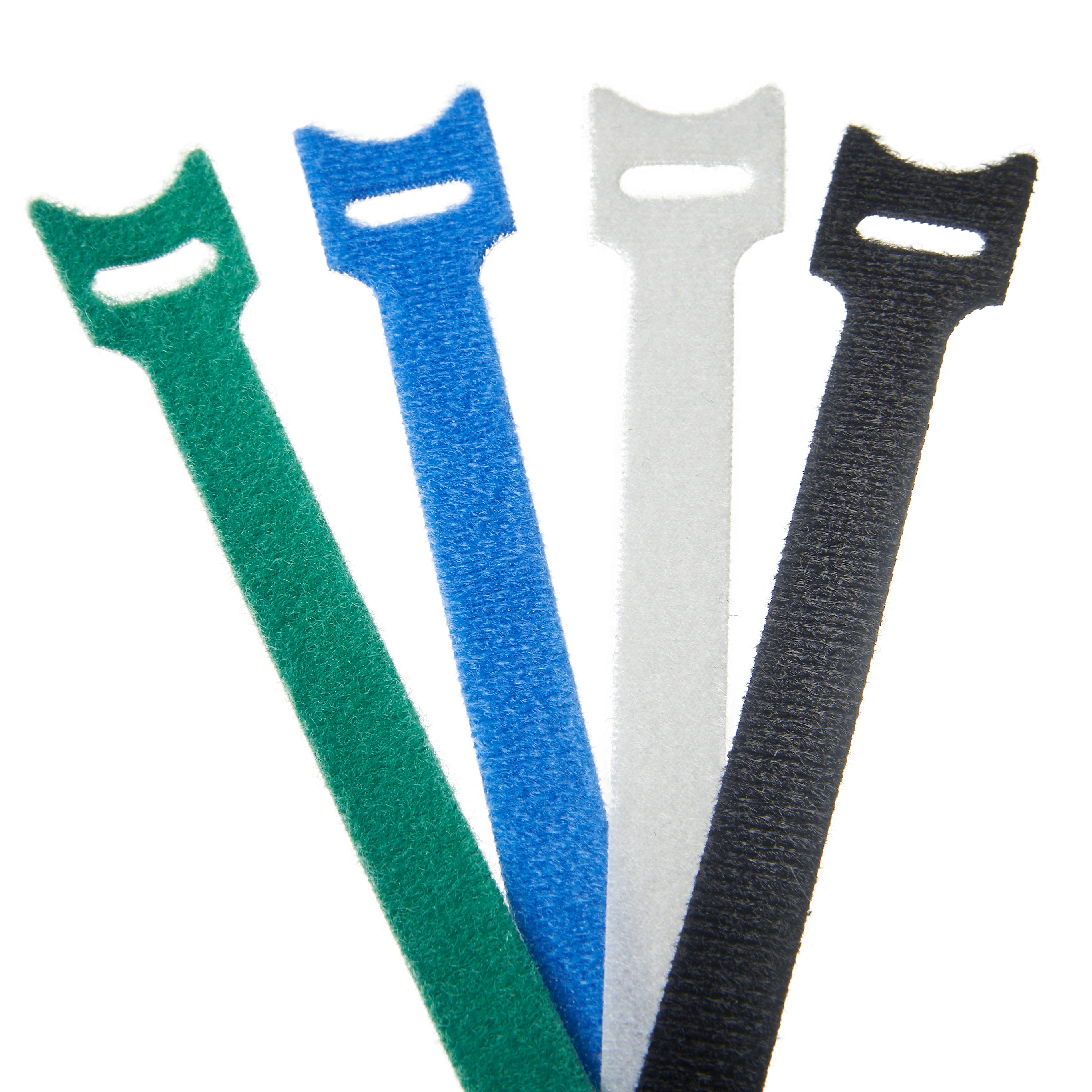 Haus Projekt 100x Multi Coloured Reusable Adjustable Cable Ties 150x12mm/200x12mm