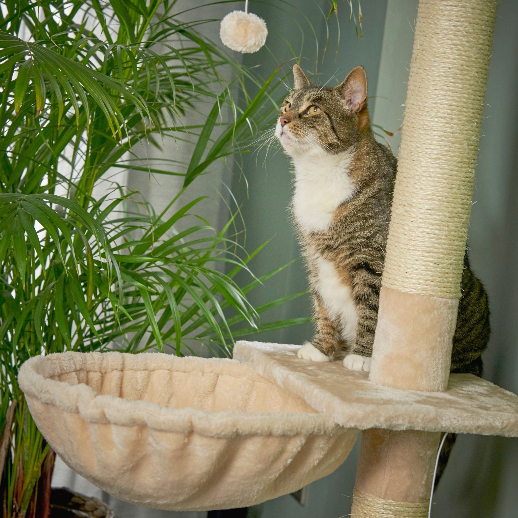 RuneSol Cat Hammock Bed for use with Floor to Ceiling Cat Tree