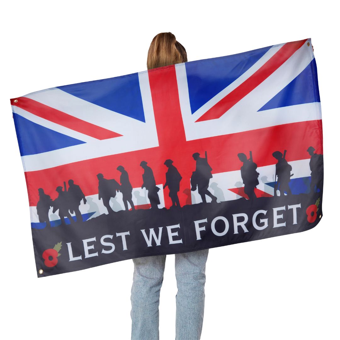 RuneSol Premium Large 5x3ft LEST WE FORGET FLAG