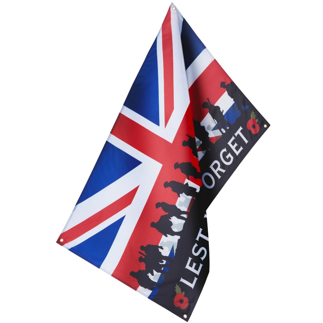 RuneSol Premium Large 5x3ft LEST WE FORGET FLAG