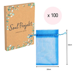 Soul Projekt 100pcs Organza Gift Bags, 10x15cm