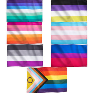 RuneSol Premium Large 5x3ft LGBTQIA+ Pride Flags