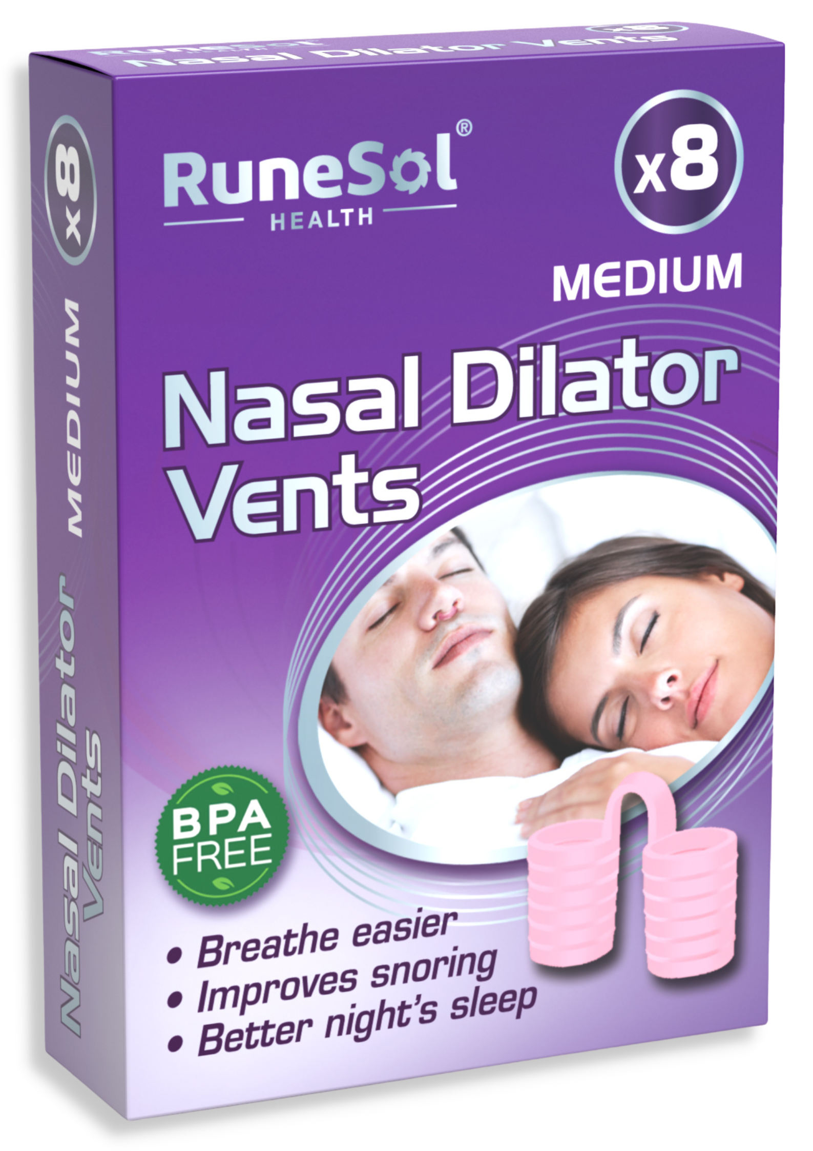 RuneSol x8 Snoring Relief Nasal Dilator