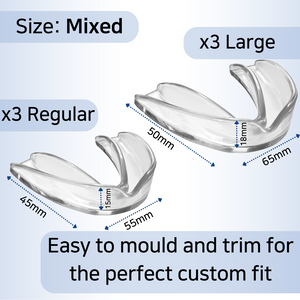 RuneSol 6 x UK Designed Teeth Sleeping Guards for Night Grinding, Class 1 Medical Device Accredited in The UK (UKCA) and EU (CE), BPA Free