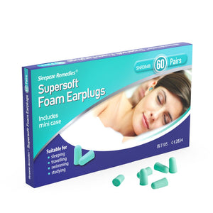 Sleepeze Remedies 60 Pairs Super Soft Foam Earplugs