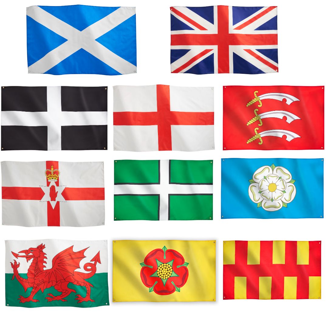 RuneSol Premium Large 5x3ft UK and REGIONAL Flags