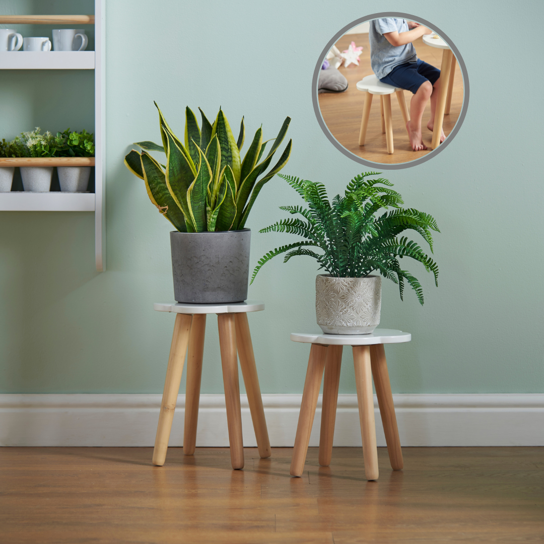 small stool for plant pot Haus Projekt Kids Cloud Shaped Stool, Plant Stand/Plant Pot Holder – Buy Definition