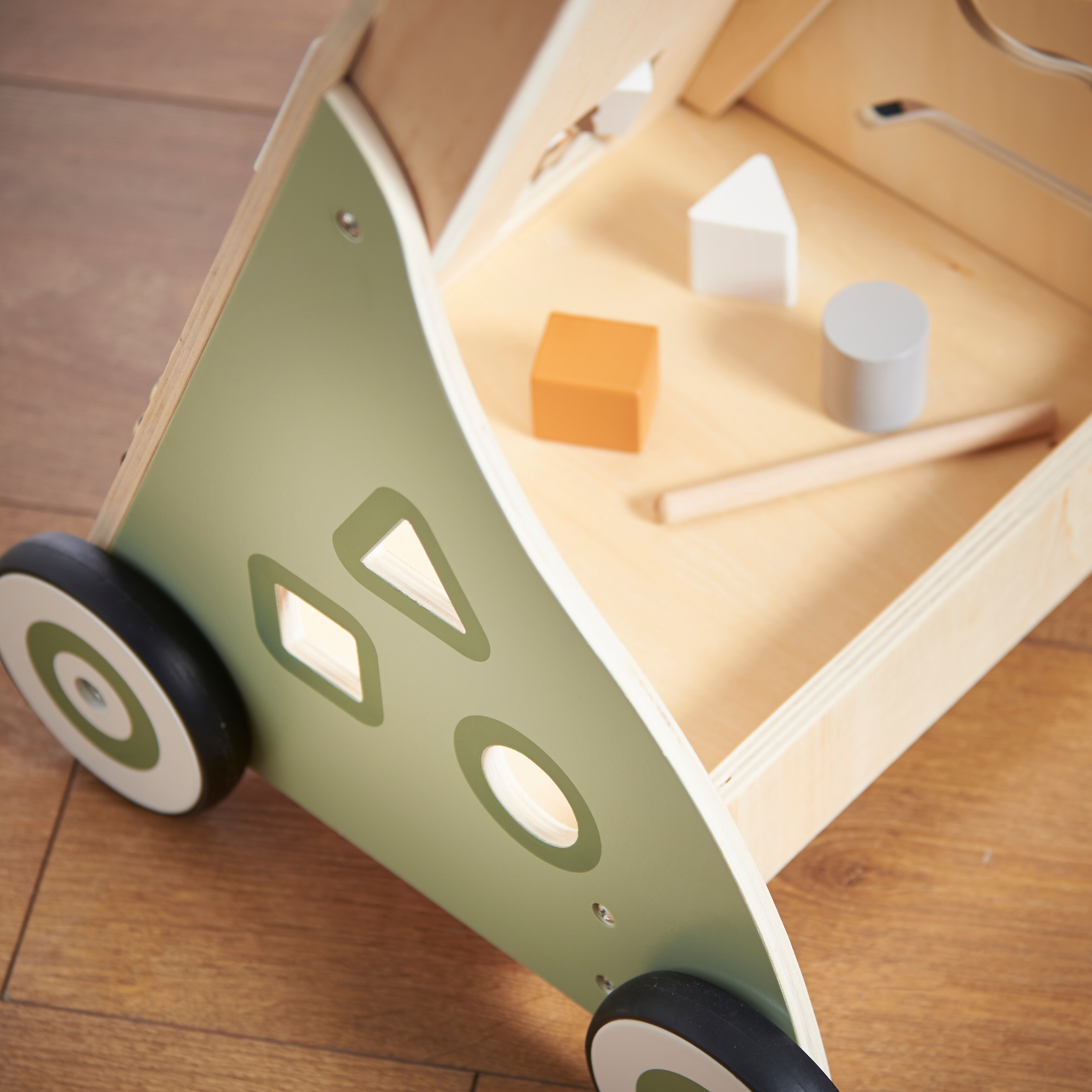 Haus Projekt Woodland Wooden Baby Walker Activity Cart for Babies