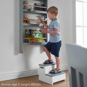 Haus Projekt Step Stool for Kids in White/Grey