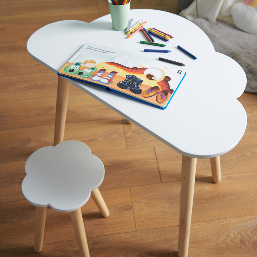 Haus Projekt Children's Cloud Desk and Stool Set (age 4-8)
