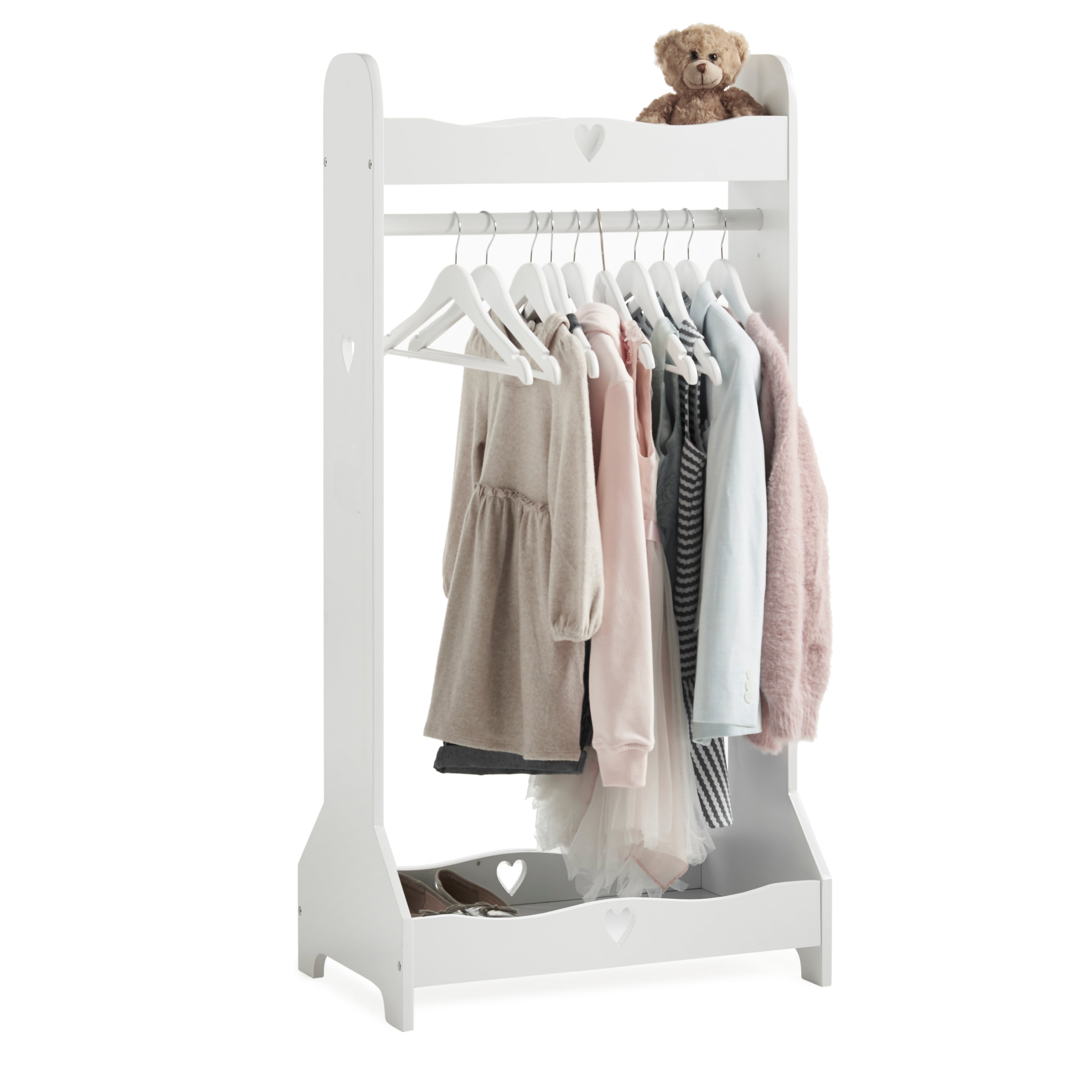 Kinders Rack Kit Haus Projekt Kid's White Wooden Clothing Rack – Buy Definition